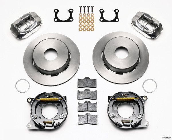 Wilwood Forged Dynalite P/S Park Brake Kit Polished Big Ford 2.36in Offset Currie Blank - 140-7142-P