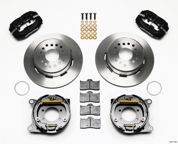 Wilwood Forged Dynalite P/S Park Brake Kit Ford 8.8 w/2.5in Offset-5 Lug - 140-7146
