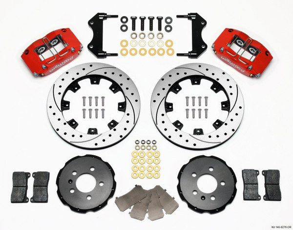 Wilwood Dynapro Radial Front Kit 12.19in Drilled Red 99-03 Jetta IV & Golf IV - 140-8276-DR