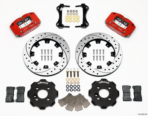 Wilwood Dynapro Radial Front Kit 12.19in Drilled Red Mini Cooper - 140-8528-DR