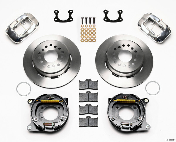 Wilwood Forged Dynalite P/S Park Brake Kit Polish Small Ford 2.50in Offset - 140-9282-P