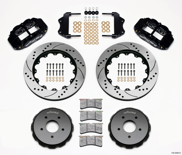 Wilwood Narrow Superlite 6R Front Hat Kit 14.00in Drilled 2004-2006 Pontiac GTO - 140-9296-D