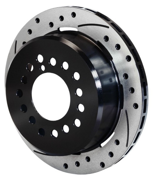 Wilwood Rotor-2.32in Offset-SRP-BLK-Drill-LH 12.19 x .810-5 x 4.75in-.44/.48/.50 Studs - 160-10051-BK