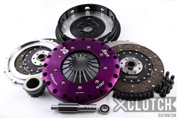 XClutch 01-03 BMW 325Ci Base 2.5L 9in Twin Solid Organic Clutch Kit - XKBM23589-2G