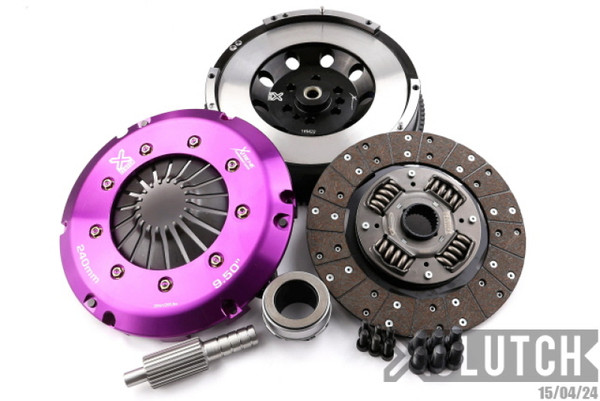 XClutch 2011 BMW 1 Series M Base 3.0L Stage 1 Sprung Organic Clutch Kit (6 Bolt/PB in Flywheel) - XKBM24566-1A