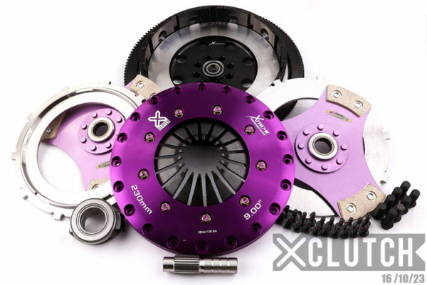 XClutch 17-21 Honda Civic Type R 2.0L 9in Twin Solid Ceramic Clutch Kit - XKHN23537-2E