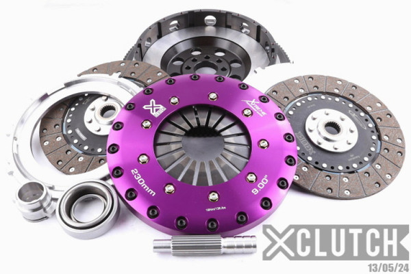 XClutch 90-96 Nissan 300ZX Turbo 3.0L 9in Twin Solid Organic Clutch Kit - XKNI23538-2G
