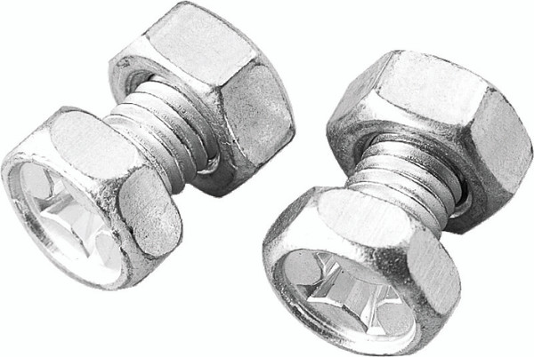 Yuasa 6mm Nut & Bolt Set - 2 Sets - 5BNBSSF6M