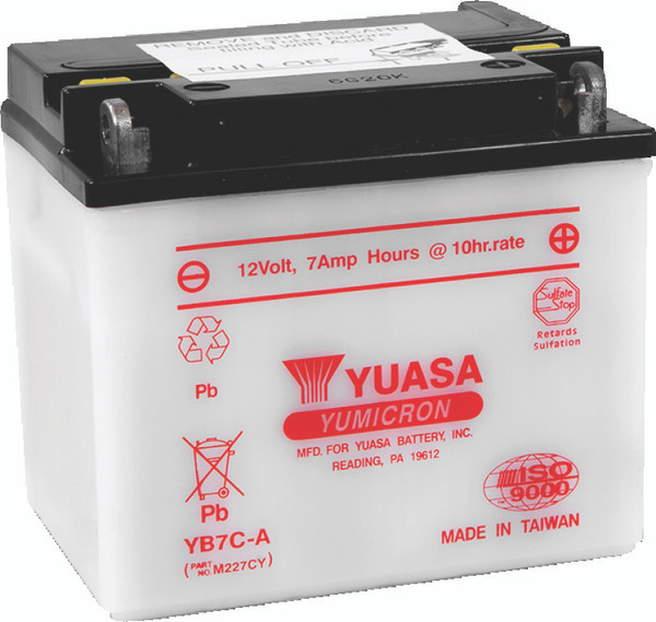 Yuasa YB7C-A Yumicron 12-Volt Battery - YUAM227CY