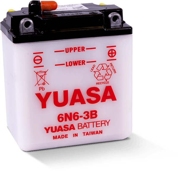 Yuasa 6N6-3B Conventional 6-Volt Battery - YUAM2660B