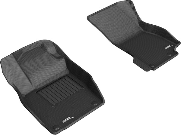 3D MAXpider 2019-2020 Audi A8L Kagu 1st Row Floormat - Black - L1AD05011509