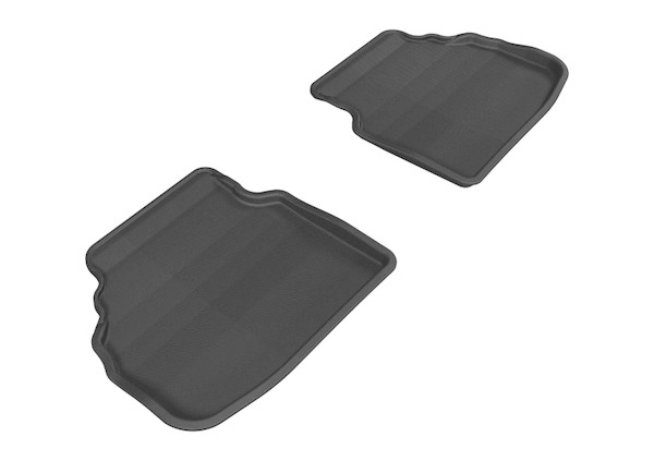 3D MAXpider 2009-2012 BMW 7 Series F01 Kagu 2nd Row Floormats - Black - L1BM05321509