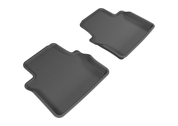 3D MAXpider 2014-2019 Cadillac CTS Kagu 2nd Row Floormats - Black - L1CD01021509