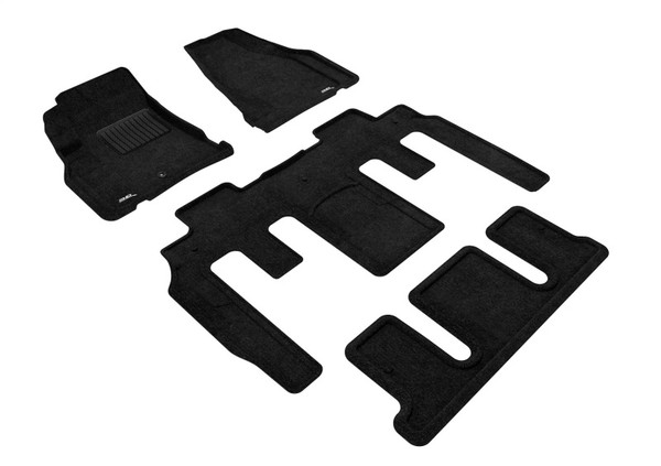 3D Maxpider 09-17 Chevrolet Traverse w Bucket 2nd Row Elegant 1st 2nd 3rd Row - Set (Black) - L1CH06104709