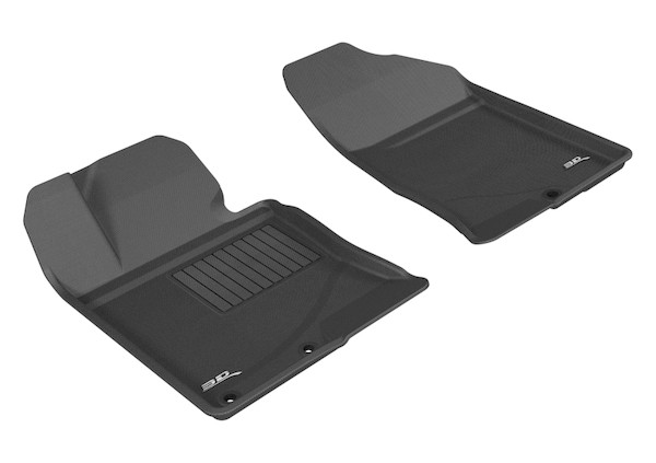 3D MAXpider 2011-2014 Hyundai Sonata/2015 Sonata Hybrid Kagu 1st Row Floormat - Black - L1HY03811509