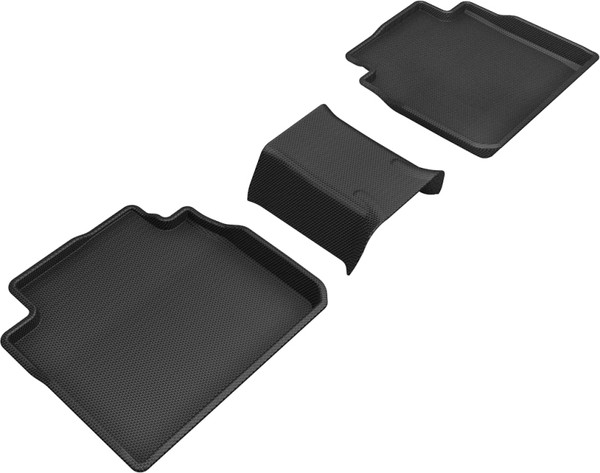 3D MAXpider 2019-2020 Toyota/Lexus Avalon/Es Kagu 2nd Row Floormats - Black - L1TY24521509