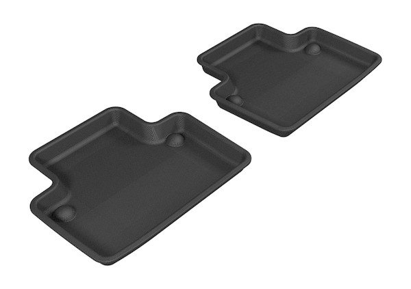 3D MAXpider 2003-2014 Volvo XC90 Kagu 2nd Row Floormats - Black - L1VV00421509