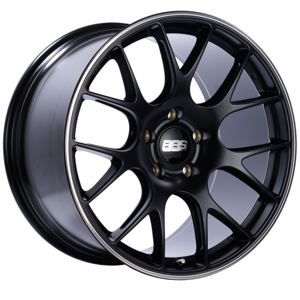 BBS CH-R 20x11.5 5x130 ET47 CB71.6 Satin Black Polished Rim Protector Wheel - CH138BPO