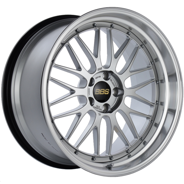 BBS LM 20x10.5 5x114.3 ET20 CB66 Diamond Silver Center Diamond Cut Lip Wheel - LM239DSPK