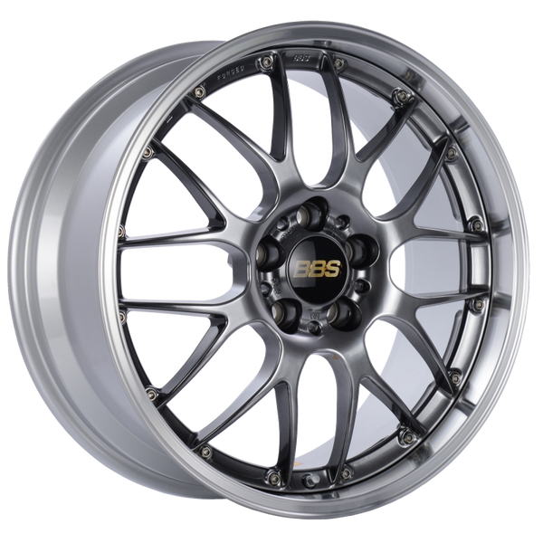 BBS RS-GT 18x8 5x130 ET50 CB71.6 Diamond Black Center Diamond Cut Lip Wheel - RS925HDBPK