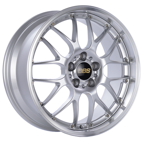 BBS RS-GT 18x9.5 5x130 ET48 CB71.6 Diamond Silver Center Diamond Cut Lip Wheel - RS926HDSPK