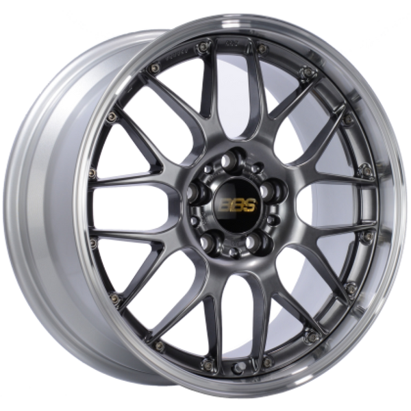 BBS RS-GT 19x8 5x114.3 ET45 Diamond Black Center Diamond Cut Lip Wheel - 82mm PFS Required - RS951HDBPK