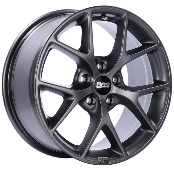 BBS SR 17x8 5x112 ET42 Satin Grey Wheel -82mm PFS/Clip Required - SR002SG