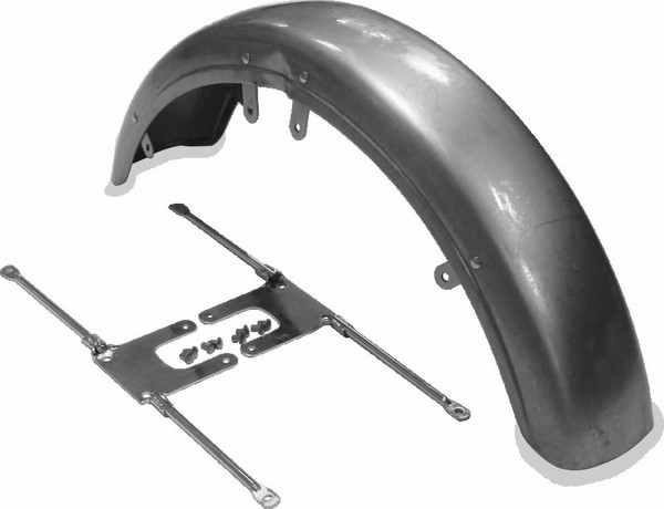 Bikers Choice 73-86 FX XL 82-94 FXR Front Fender W/Chrome Brackets Replaces H-D 59007-73A 59111-74 - 488759