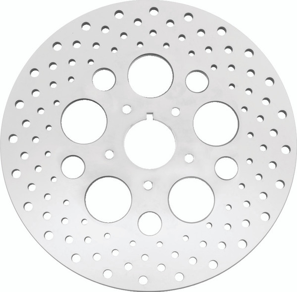 Bikers Choice 84-99 Big Twin & XL 11.5 Inch Front Drilled Stainless Rotor Replaces H-D 44136-84 - 619915