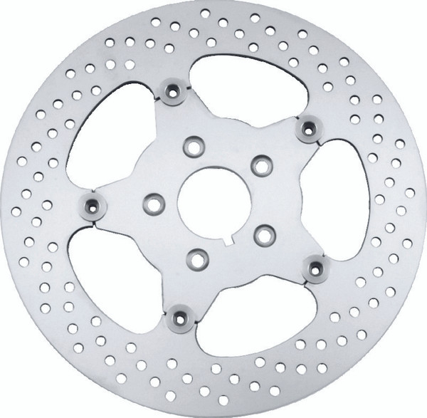 Bikers Choice 84-99 Big Twin & XL 11.5 Inch Front Stainless Mirror Fltg Rotor Replaces H-D 44136-84 - 619975