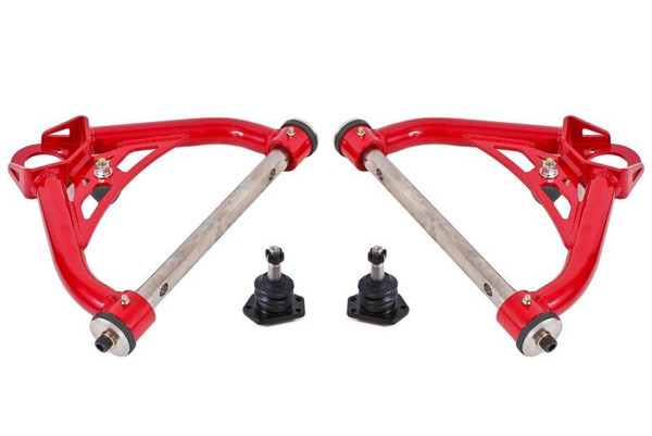 BMR 70-81 Chevrolet Camaro A-Arms Upper Non-Adjustable Delrin Std Ball Joint - Red - AAU321R