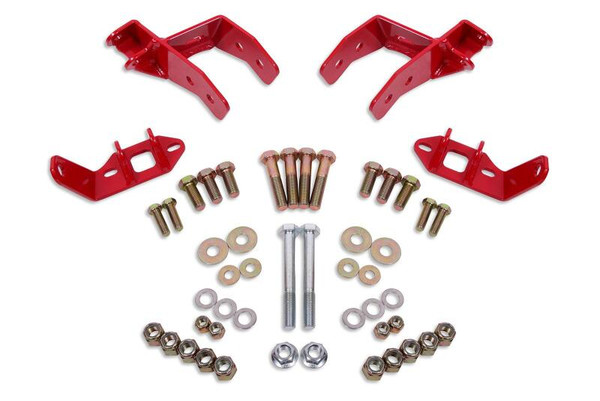 BMR 78-87 G-Body Coilover Conversion Kit Rear Non-adj Shock Mount w/o CAB - Red - CCK461R