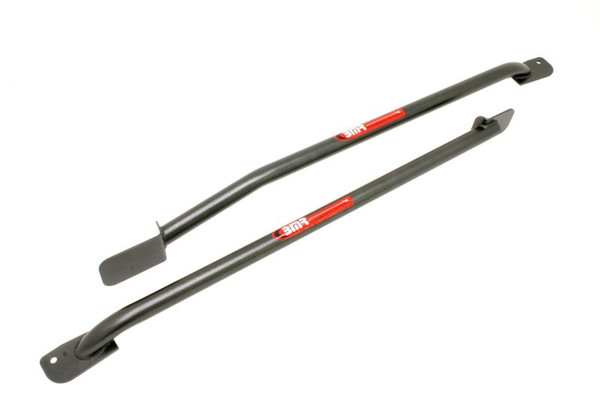 BMR 93-02 F-Body Non-Convertible Weld-On Tubular Subframe Connectors - Black Hammertone - SFC004H
