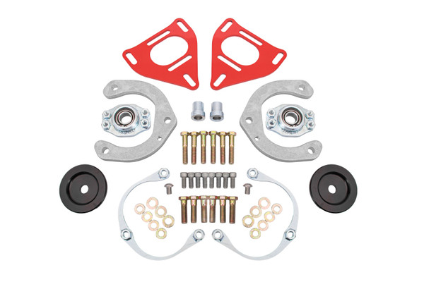 BMR 16-24 Chevrolet Camaro Caster Camber Plates (Coil-Over Only) - Red - WAK361R