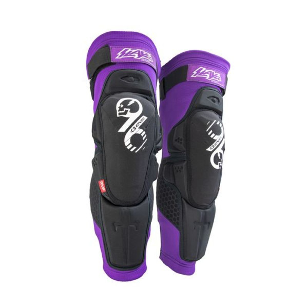 EVS Slayco96 Knee Guard Pair Purple/Black - Small/Medium - SLAY96K-S/M