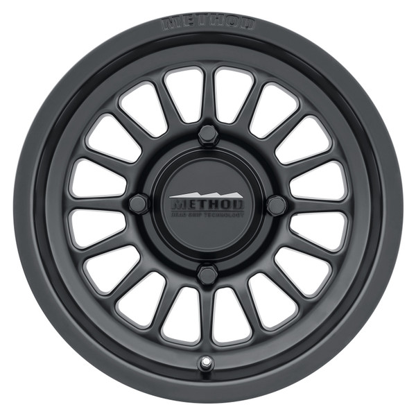 Method MR411 Bead Grip 15x7 / 4+3/13mm Offset / 4x156 / 132mm CB Matte Black Wheel - MR41157046543