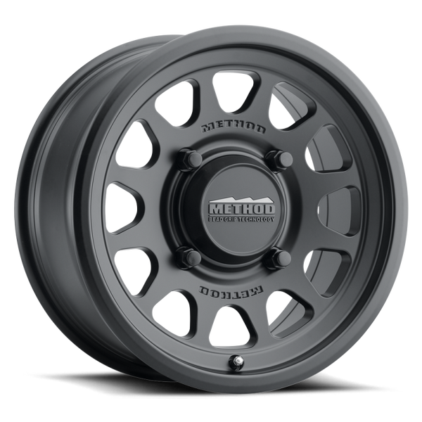 Method MR414 Bead Grip 15x7 / 4+3/13mm Offset / 4x136 / 106mm CB Matte Black Wheel - MR41457047543