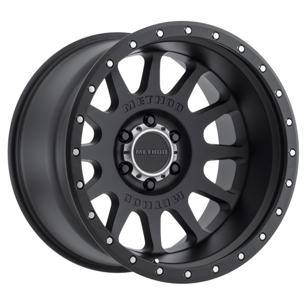 Method MR605 NV 20x10 -24mm Offset 6x135 87mm CB Matte Black Wheel - MR60521016524N