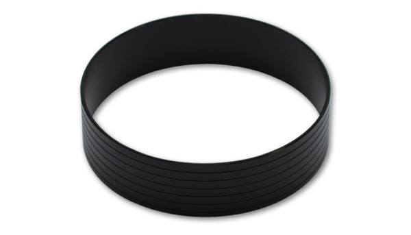 Vibrant HD Aluminum Union Sleeve for 2in OD Tubing - Hard Anodized Black - 12563