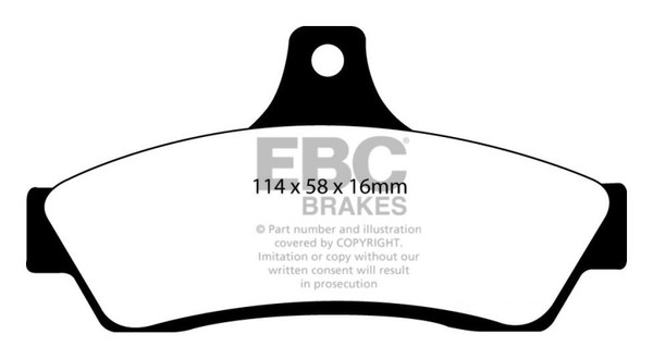 EBC 03-04 Pontiac GTO 5.7 (Solid Rear Rotors) Ultimax2 Rear Brake Pads - UD1048