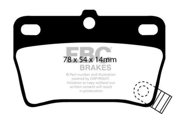 EBC 03-05 Toyota RAV 4 2.4 Ultimax2 Rear Brake Pads - UD1051