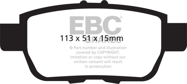 EBC 09-14 Acura TL 3.5 Ultimax2 Rear Brake Pads - UD1103