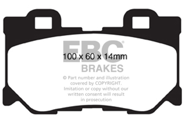 EBC 2013+ Infiniti Q50 Hybrid 3.5L Hybrid Sport Ultimax2 Rear Brake Pads - UD1347