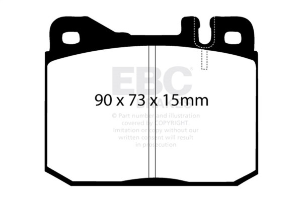 EBC 76-79 Mercedes-Benz 230 Ultimax2 Front Brake Pads - UD145