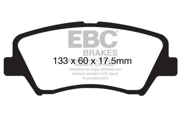 EBC 13+ Hyundai Elantra 1.8 Ultimax2 Front Brake Pads - UD1543