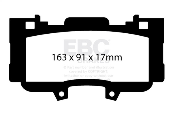 EBC brake Ultimax2 brake Pads - UD1784