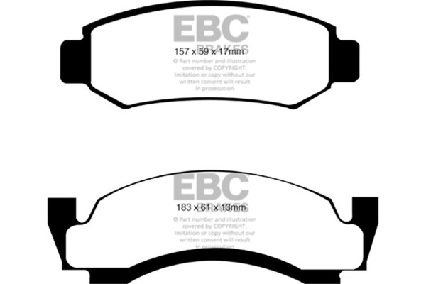 EBC 74 Amc Ambassador 5 Ultimax2 Front Brake Pads - UD375