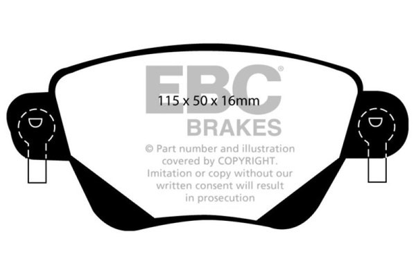 EBC 01-04 Jaguar X-Type 2.5 Ultimax2 Rear Brake Pads - UD911