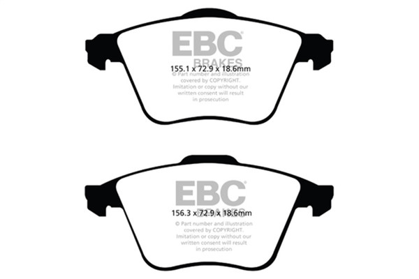 EBC 07-13 Mazda 3 2.3 Turbo Ultimax2 Front Brake Pads - UD9152