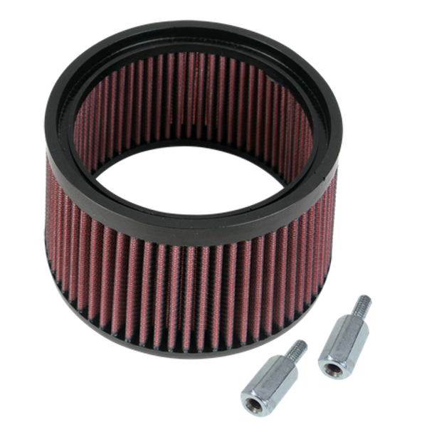 S&S Cycle 1in Taller Pleated Stealth Air Filter Kit - 170-0127